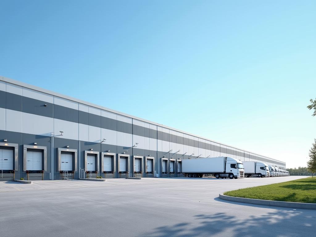 Modern high-capacity freight warehouse facility in Germantown MD